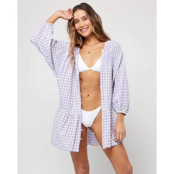 NWT - L*Space (by REVOLVE) Vida Dress in Park Slope Gingham SMALL MSRP: $139 - Picture 6 of 6